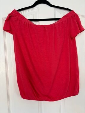 Reitmans Off-Shoulder Bright Red Blouse